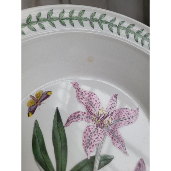 Portmeirion Botanic Gardens AS IS meadow saffron 8" soup salad bowl - Picture 5 of 11